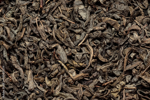 Gteen tea loose dried tea leaves, marco.