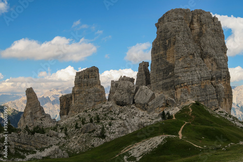 Beautiful views in the rocky Dolomites