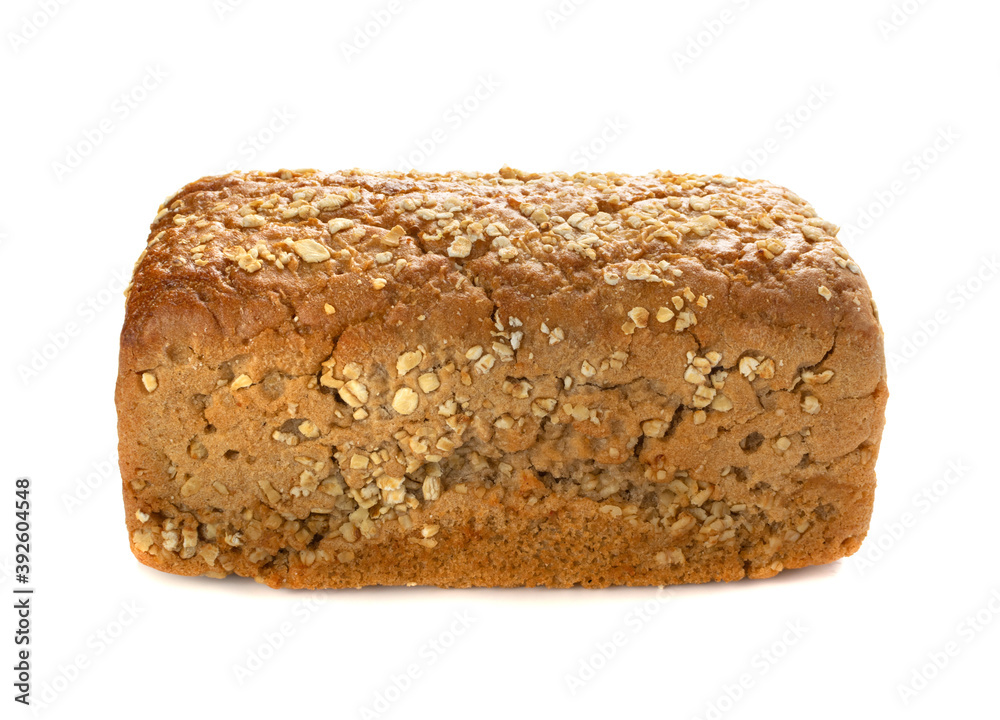 Homemade Traditional Bread Isolated on White Background Homemade Traditional Bread Isolated on White Background