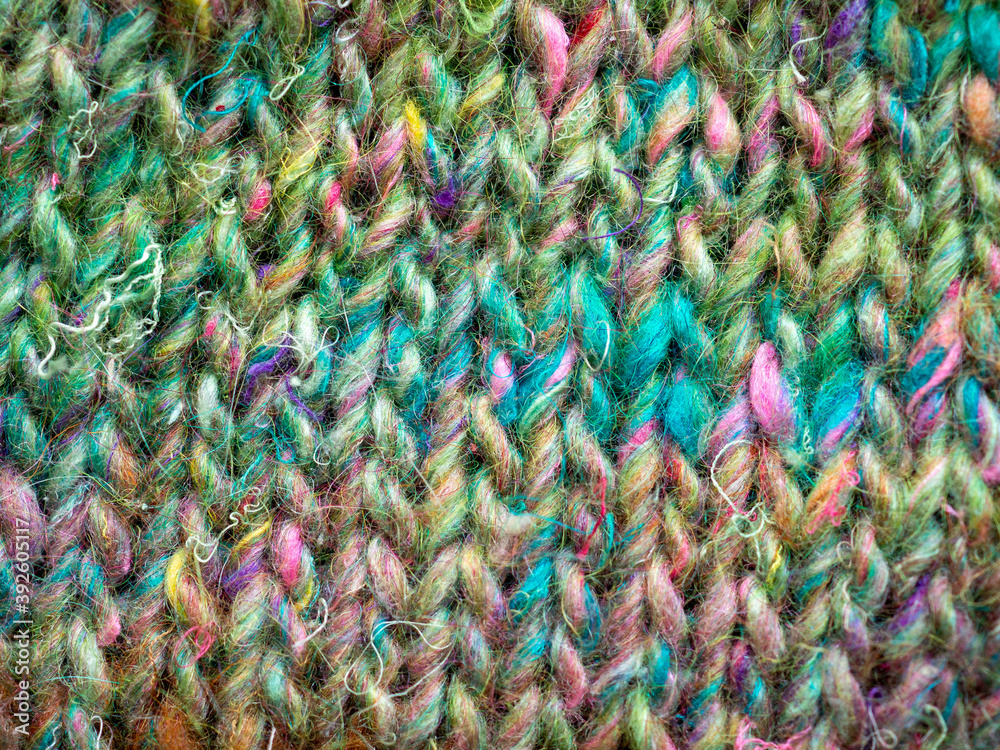 rich green shades hand knitting wool backdrop 