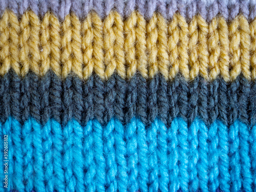 striped wool design knitting background 