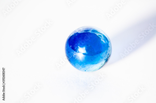 Marble on white background, abstract