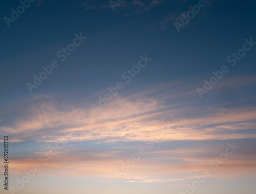 Blue sky  sunrise  sunset  clouds abstract texture background