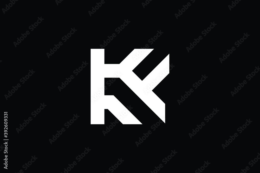 FK logo letter design on luxury background. KF logo monogram initials letter concept. FK icon logo design. KF elegant and Professional letter icon design on black background. K F FK KF FK logo letter design on luxury background. KF logo monogram initials letter concept. FK icon logo design. KF elegant and Professional letter icon design on black background. K F FK KF