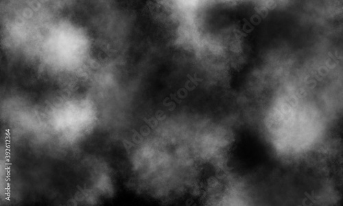 abstract gray and white smoke overlays realistic explosion dust and white natural effect pattern on black.