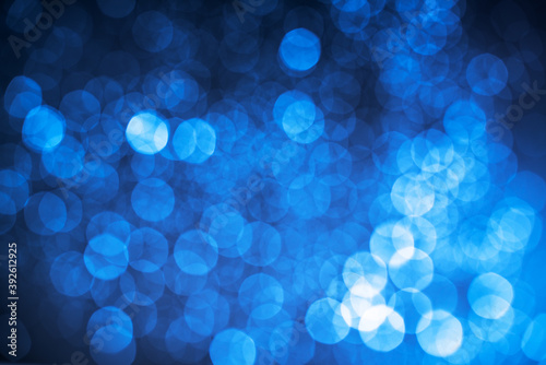 Abstract blue bokeh light background ,blured style