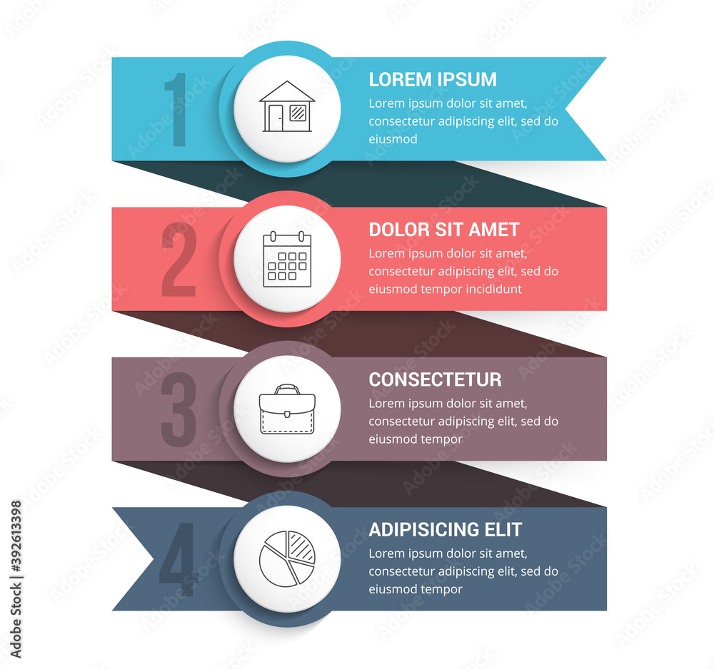 4 Steps - Infographic Template 4 Steps - Infographic Template