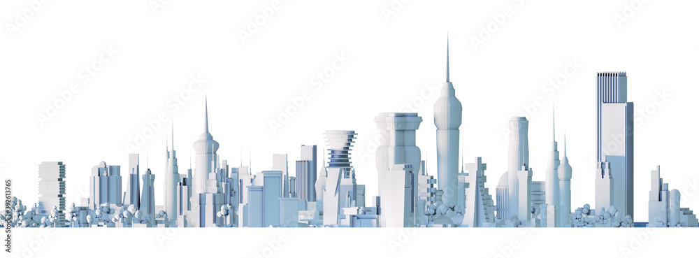 Modern City 3D render view. Business and banking area with skyscrapers, modern corporate architecture, Capital city, futuristic cityscape. Business background Modern City 3D render view. Business and banking area with skyscrapers, modern corporate architecture, Capital city, futuristic cityscape. Business background