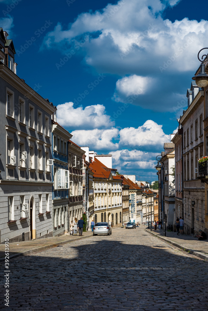 Obraz premium Warszawa Stare miasto uliczka
