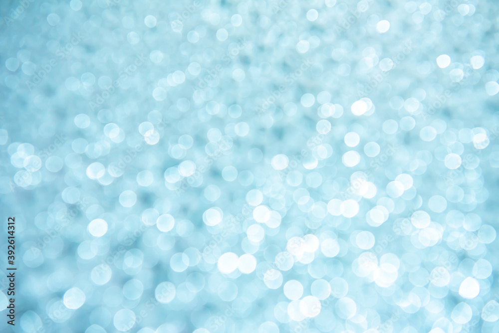 Light blue bokeh abstract background