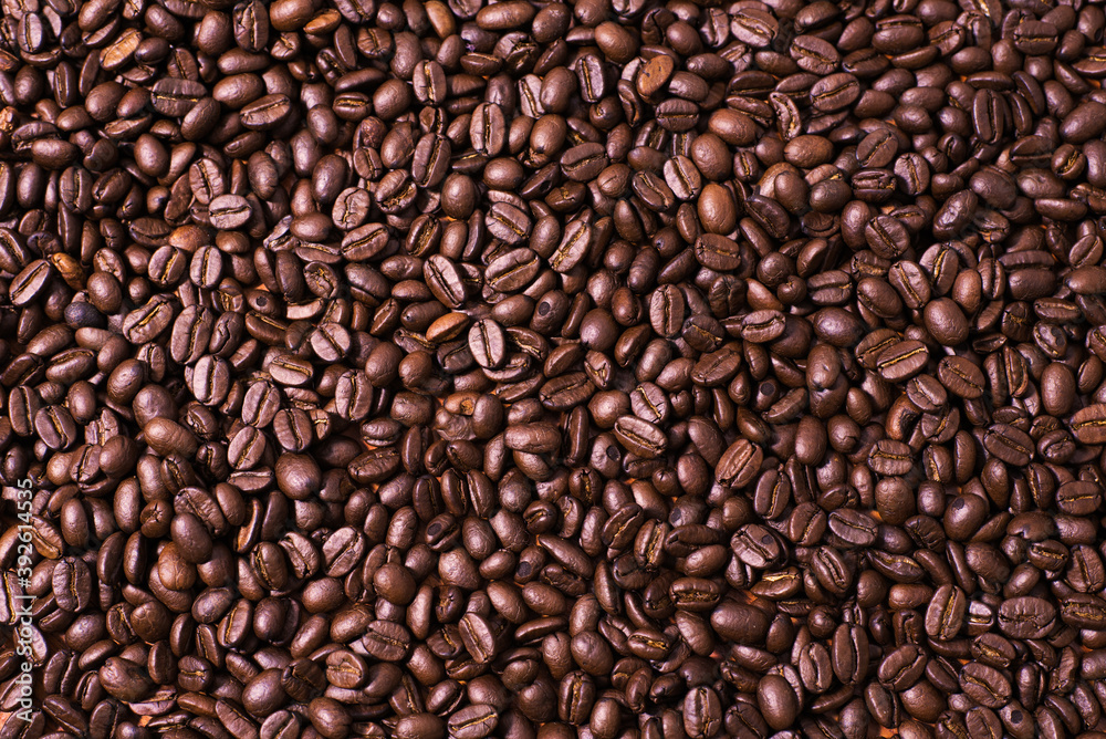 Coffee Beans Background, close up Coffee Beans Background, close up