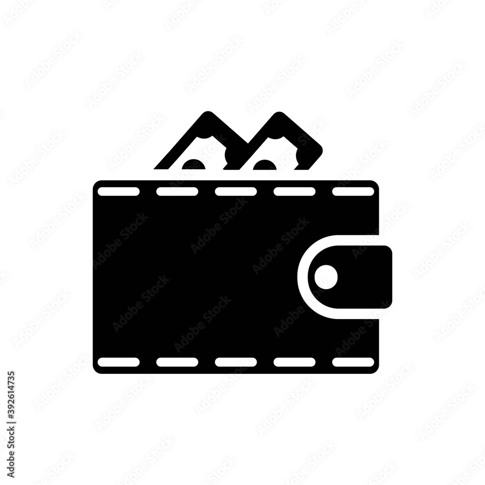 Cash wallet icon Cash wallet icon