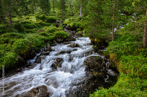 Waterfall with variations and a river