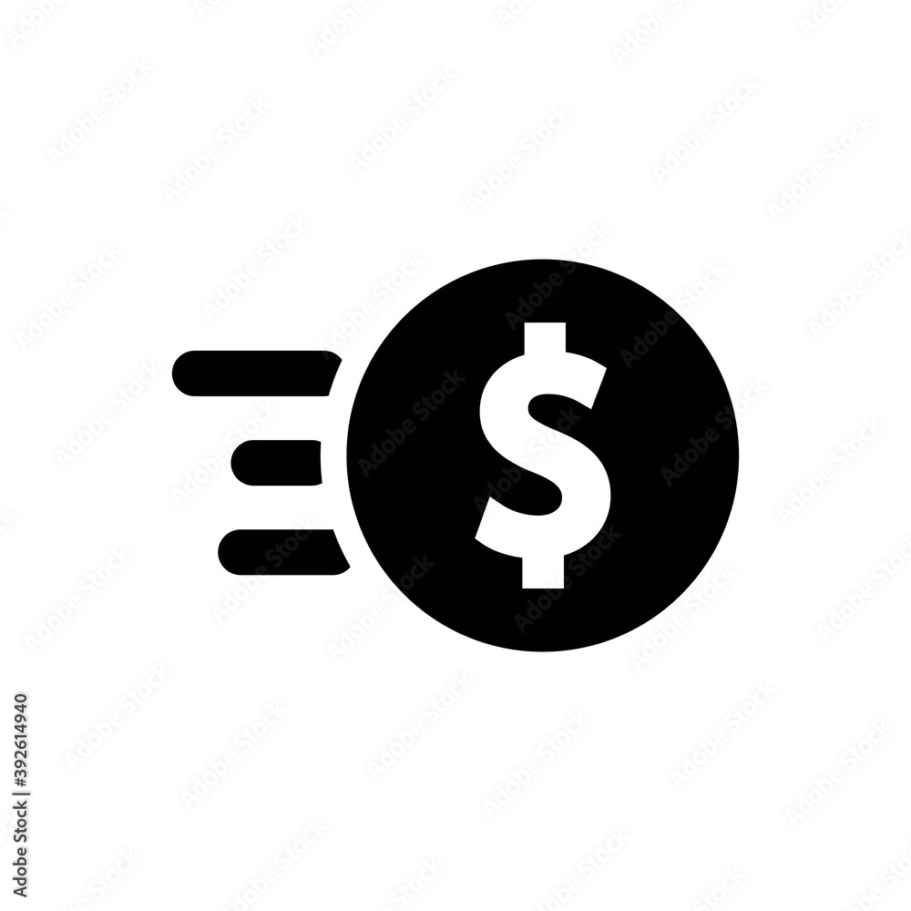 Cash coin icon