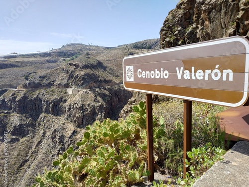 View on the Caves of Valeron on Las Palmas Island, Spain