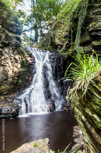 Hareshaw Linn waterfall