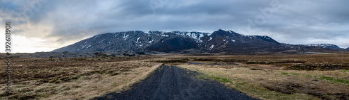 Snæfellsjökull in Snaefellsjokull National Park iceland landscape, in 