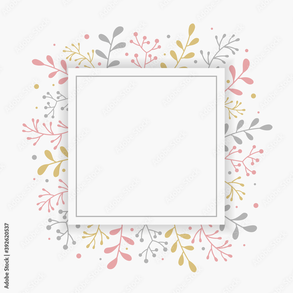 Christmas greeting card with hand drawn decorations. Concept of Xmas background with copyspace. Vector Christmas greeting card with hand drawn decorations. Concept of Xmas background with copyspace. Vector