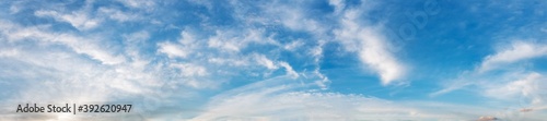 Fototapeta Naklejka Na Ścianę i Meble -  Panorama sky with cloud on a sunny day. Beautiful cirrus cloud...