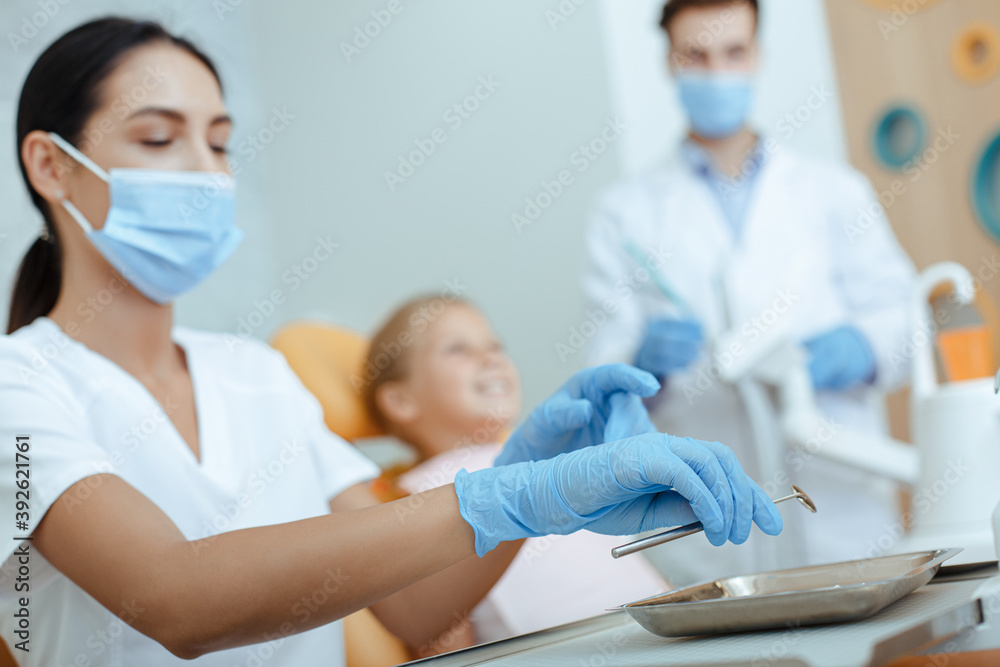 Nursing work and prepare of instruments for patient examination Nursing work and prepare of instruments for patient examination