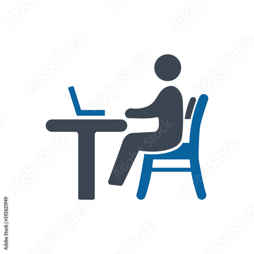 Working man icon ( vector illustration )