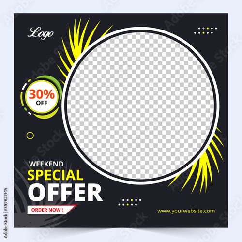 Modern sale banner for web and social media Premium template