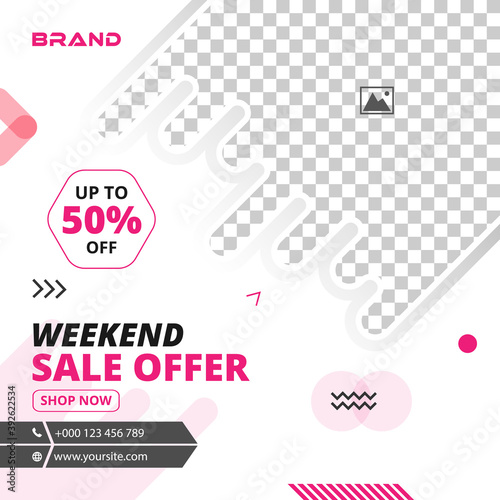 Special sale offer social media banner template Premium template