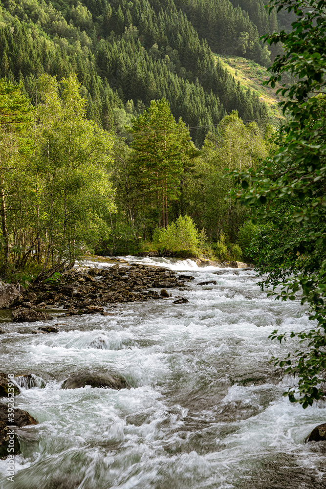 River at the Fossestien in orway River at the Fossestien in orway