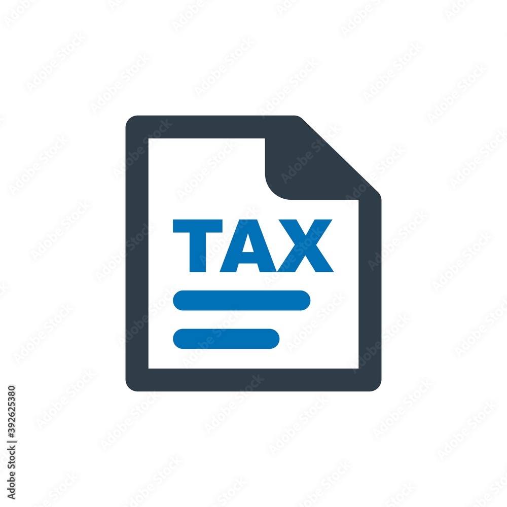 Document tax icon Document tax icon
