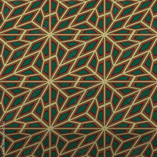 abstract background. mosaic of geometric repeating patterns.