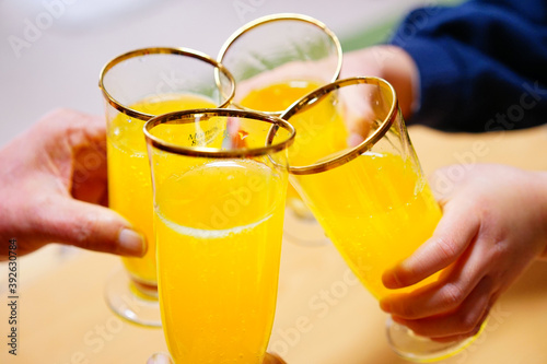 ジュースで乾杯