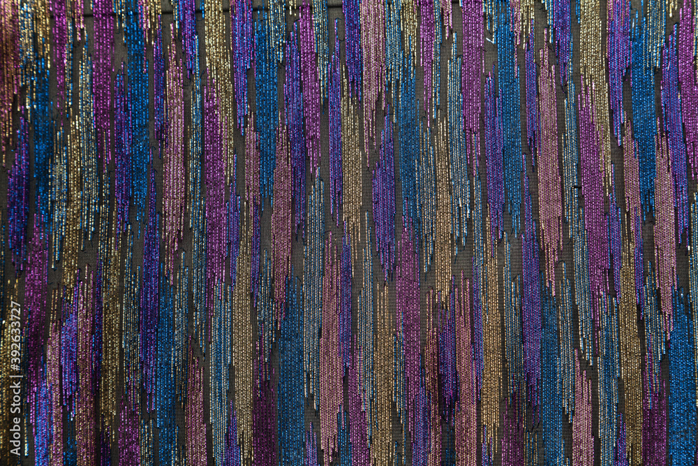 Obraz premium Interesting texture of shiny fabric. Northern Lights
