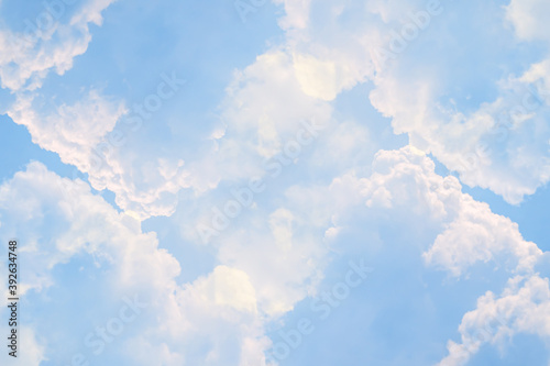 Natural Blue sky background with clouds