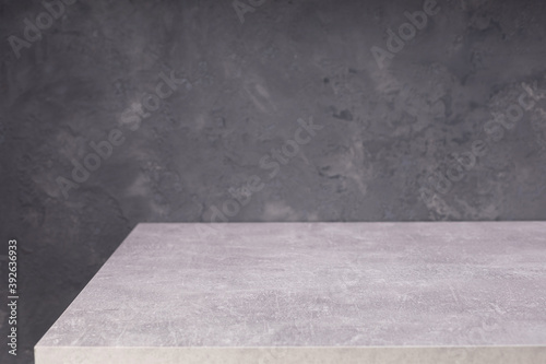 Obraz na płótnie wooden plank board table and wall background