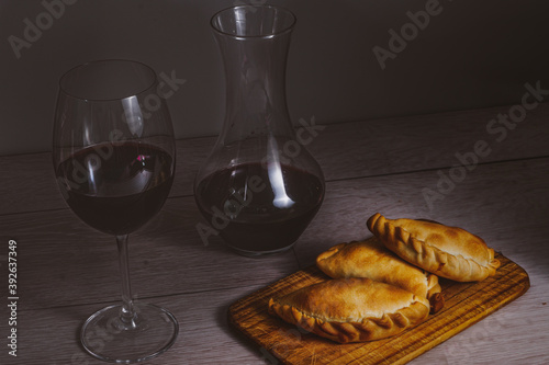 Argentinian delicious empanadas and wine