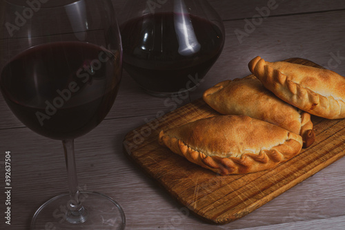 Argentinian delicious empanadas and wine