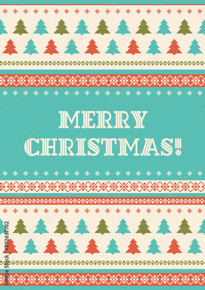 Christmas greeting card template