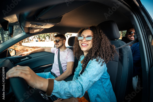 Foto Passeio de carro com os amigos