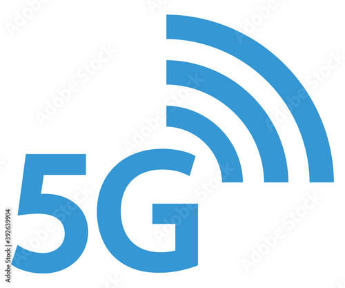 5G vector icon symbol mobile internet network. High speed wifi sign. Vector illustration, eps10.