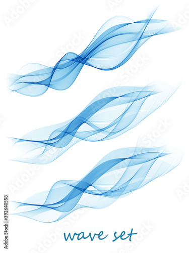 Beautiful hi-tech blue header footer swoosh collection web modern abstract transparent border layout.