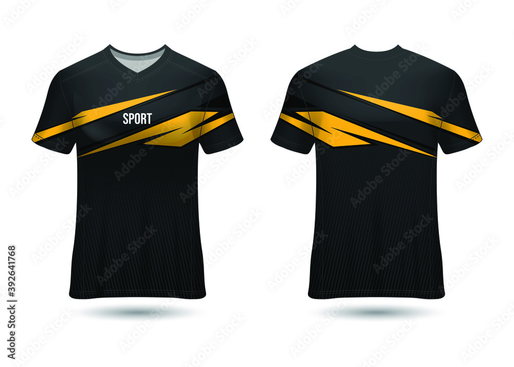 Sports Jersey Design Template for Team Uniforms Vector Sports Jersey Design Template for Team Uniforms Vector