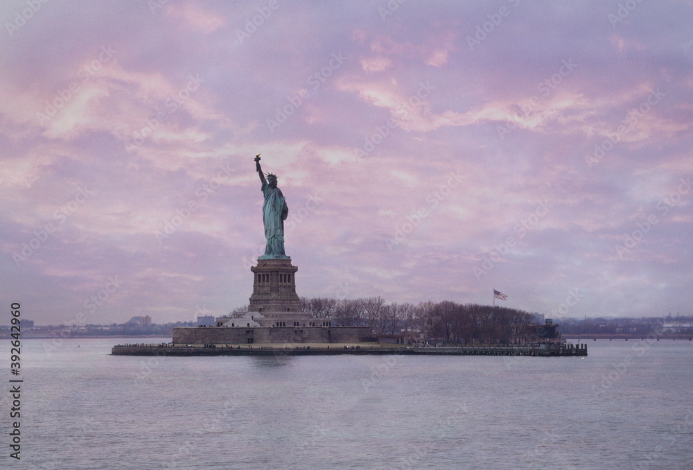 Statue of Liberty Sunset 2020