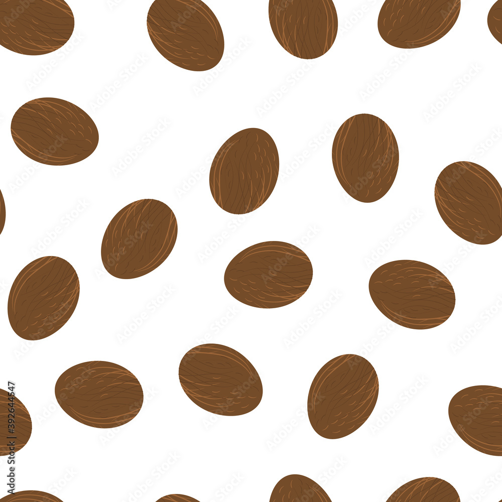 Fototapeta premium Seamless pattern with coconuts