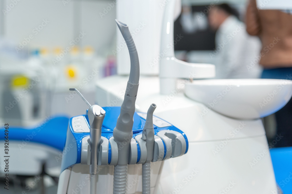 Dentist tools and equipment at dental office Dentist tools and equipment at dental office
