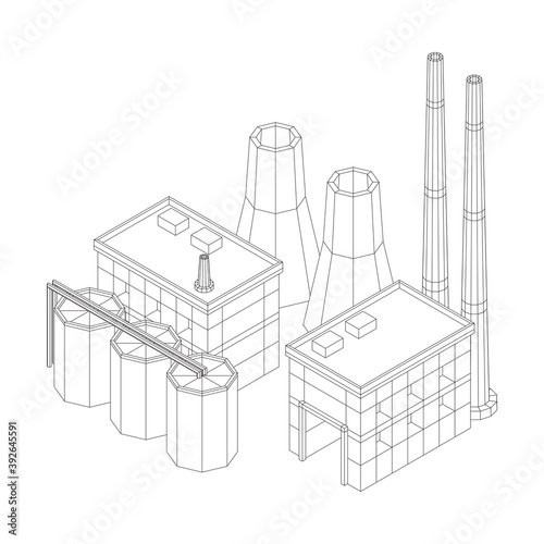 Industrial building factorie facilitie power plant