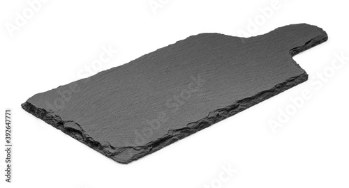 Cutting board, made of slate stone, photo isolated from the background