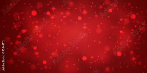 Christmas background red. Holiday christmas light abstract 