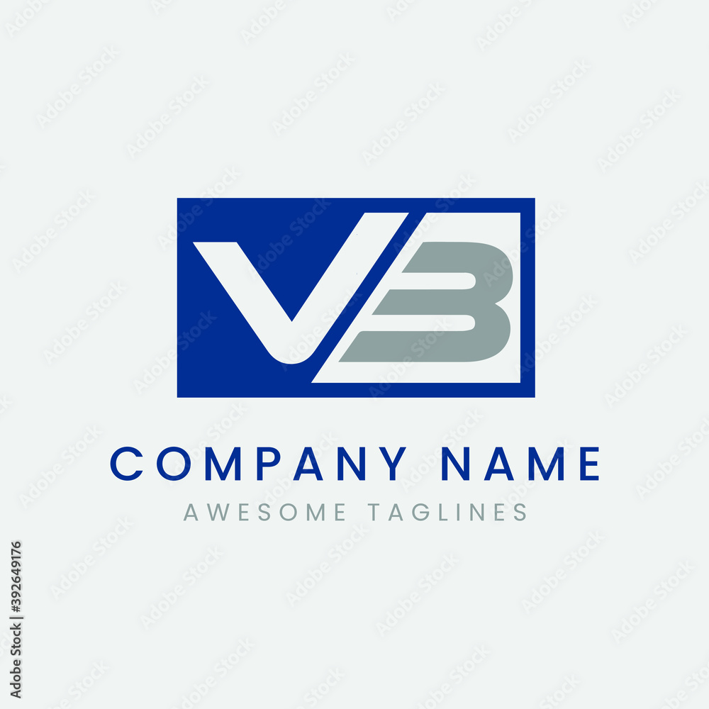 Initial Letter VB V B Logo Design. Initial Letter VB V B Logo Design.