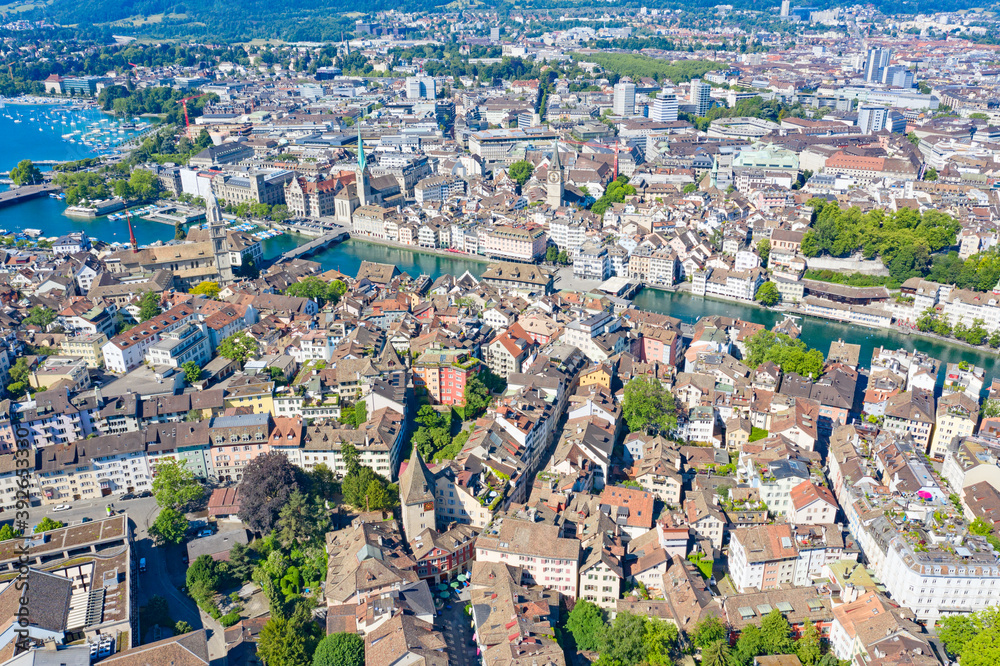 Obraz premium Zurich in summer