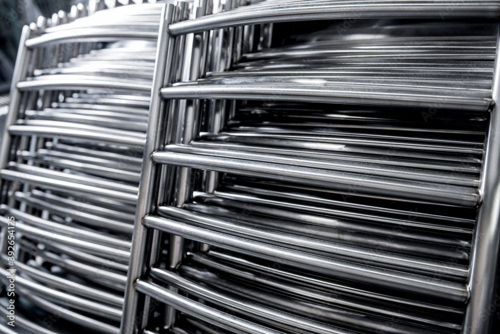 Abstract industrial background of metal pipes construction. Abstract industrial background of metal pipes construction.